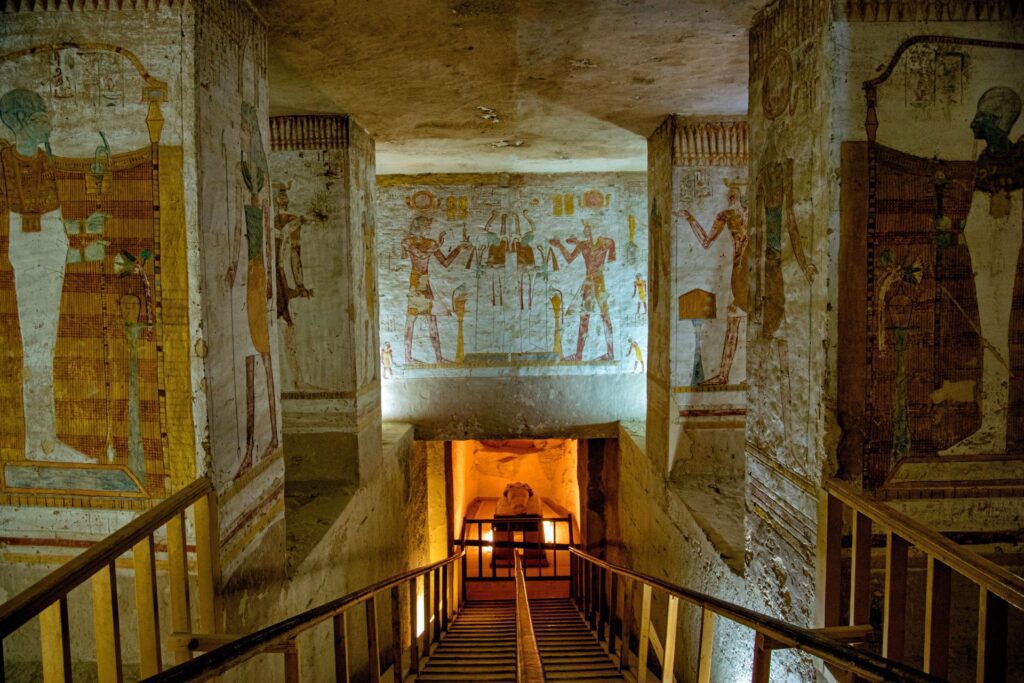 pyramids and temples around cairo and luxor, Egypt