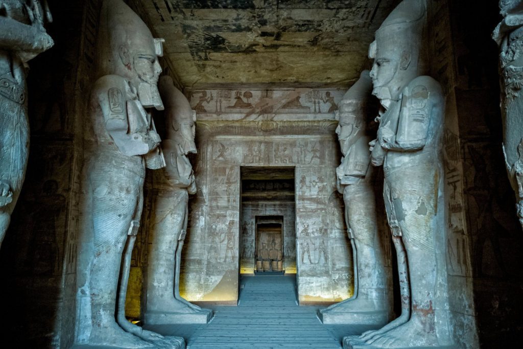 Ramesses II looks at the sunrise