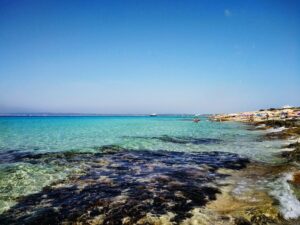 Red Sea Hurghada beach with clear waters and coral reefs
