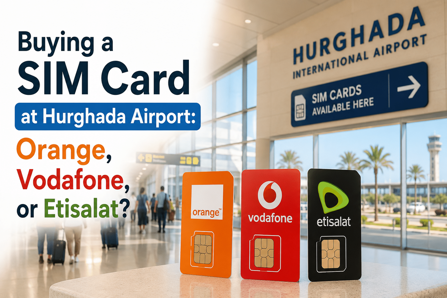 Buying a SIM Card at Hurghada Airport: Orange, Vodafone, or Etisalat?